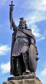 Standbeeld van Alfred de Grote in Winchester