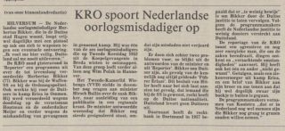 Krantenbericht (1993, Nederlands Dagblad) over Herbertus Bikker - Delpher