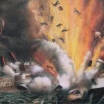 Explosie van het Amerikaanse slagschip Maine