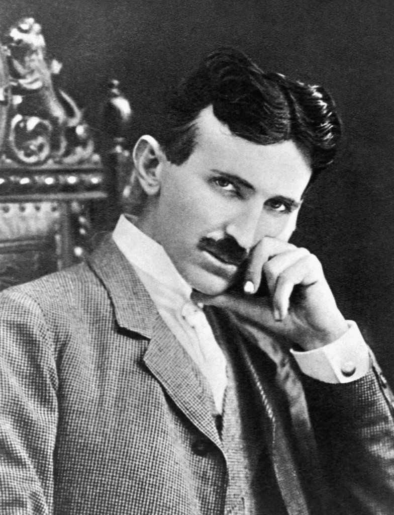 Nikola Tesla omstreeks 1896