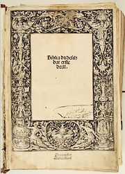 Biblia dudesch uit 1522 (Afb: SAB)