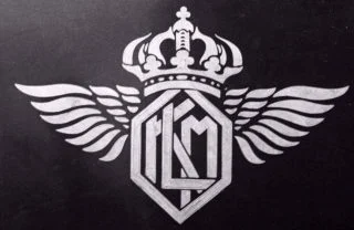 Oud logo van de KLM. (Afb: KLM)