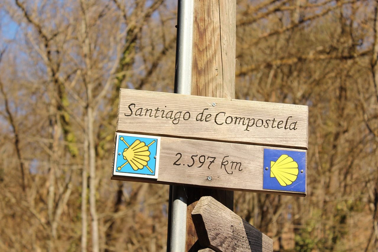 Route naar Santiago de Compostella