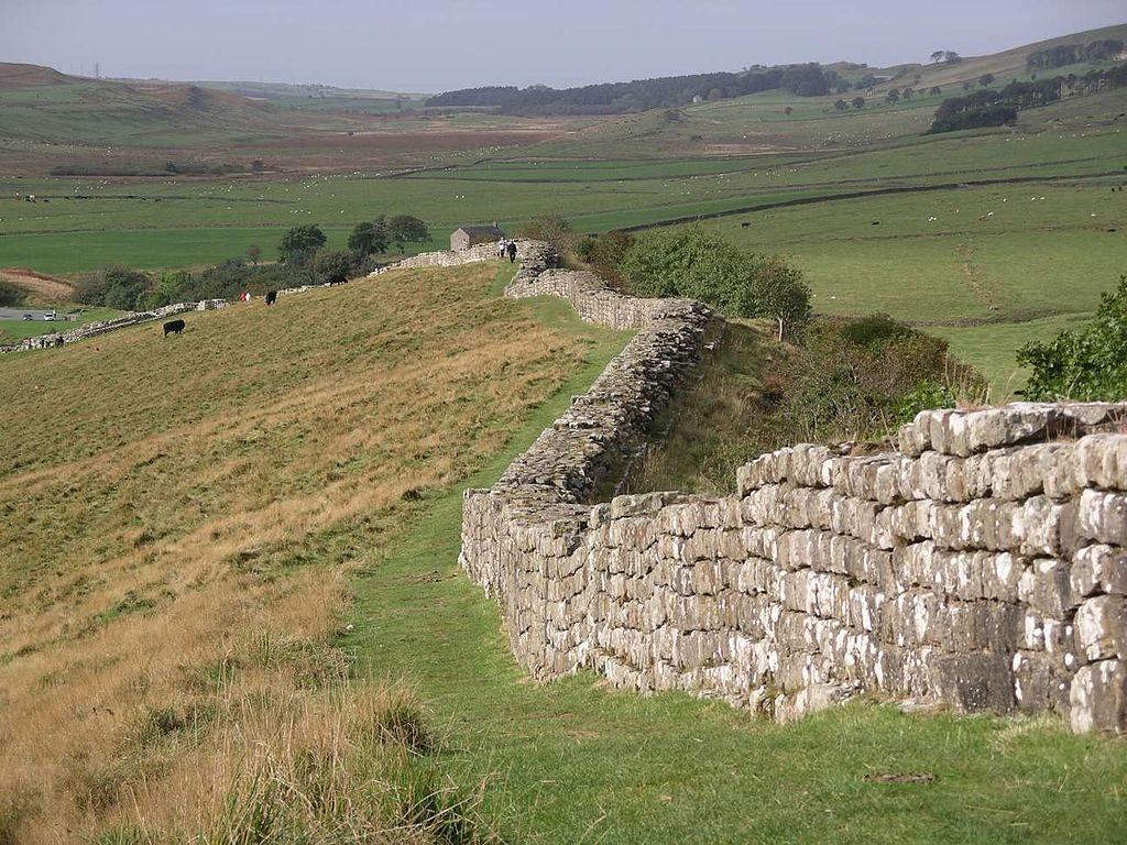 Stukken van de muur van Hadrianus bij Greenhead. - cc