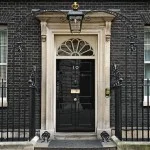 Voordeur van Downing Street 10