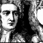Isaac Newton met appel (CC0 - LadyofHats)