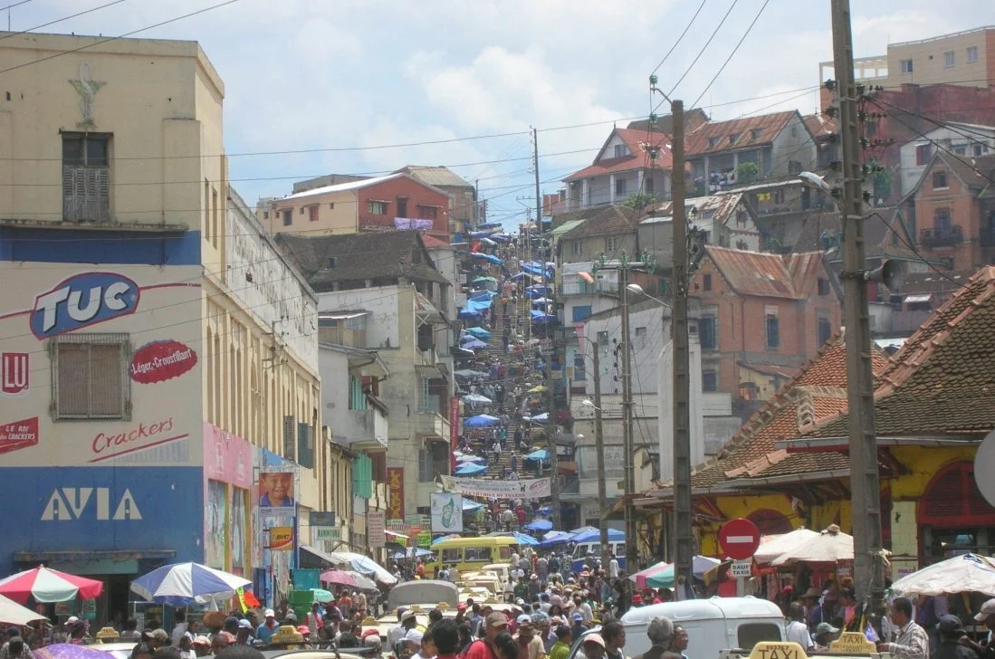 Antananarivo, de hoofdstad van Madagaskar (CC BY-SA 3.0 - Bernard GagnonBernard Gagnon - wiki)