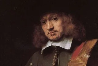 Rembrandts portret van Jan Six (detail)