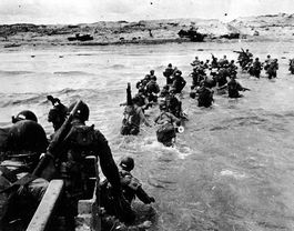 Amerikaanse soldaten bij Utah Beach – Foto: National Archives USA