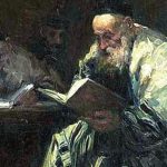 Een man leest de Talmoed (Adolf Behrman)