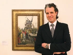 Ralph Keuning, directeur Museum de Fundatie, voor het werk ‘Le blute-fin’ van Vincent van Gogh