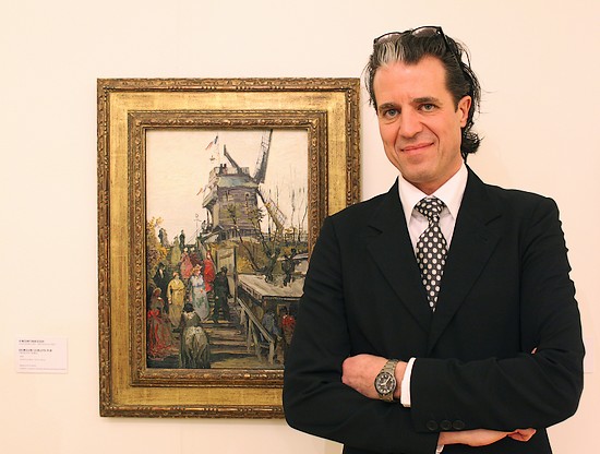 Ralph Keuning, directeur Museum de Fundatie, voor het werk ‘Le blute-fin’ van Vincent van Gogh