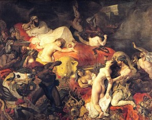 Eugène Delacroix – De dood van Sardanapalus, 1827