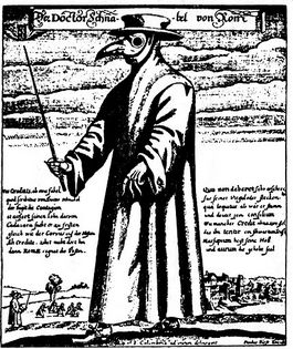 Snaveldokter of pestmeester uit Rome, 1656