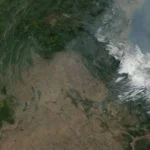 Satellietfoto van Laos (NASA)