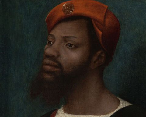 Portret van een Afrikaanse man – Jan Janz Mostaert, detail