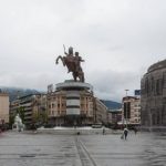 Het standbeeld van Alexander de Grote in Skopje - cc