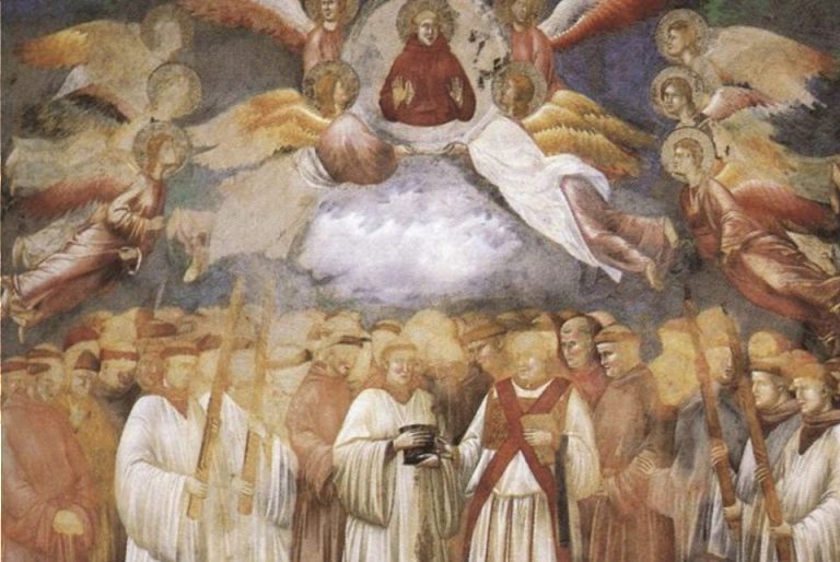 Detail van het fresco van Giotto (wiki)