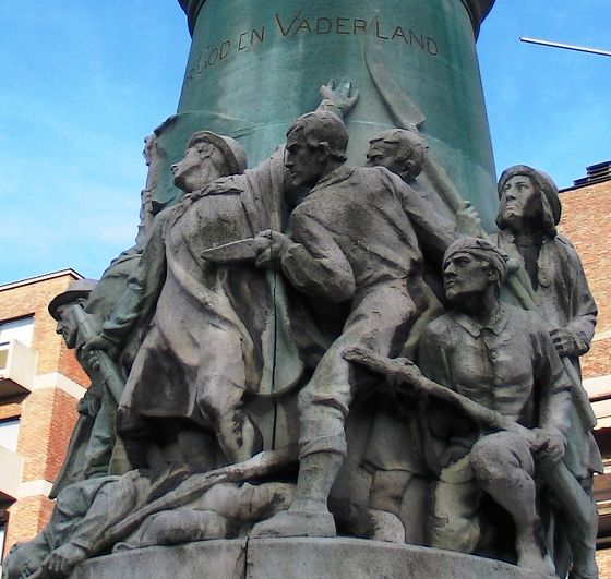 Detail van het standbeeld in Hasselt (Foto: Creative Commons)
