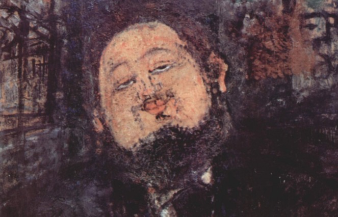 Portret van Diego Rivera door Amedeo Modigliani, uit 1914