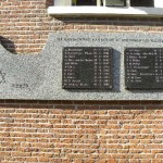 Herinneringsmonument bij de voormalige synagoge in Harderwijk