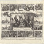 Prent uit 1672 waarop de geschiedenis van de gebroeders De Witt wordt verteld – Afb: KB