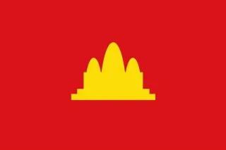 Rode Khmer - Vlag van Democratisch Kampuchea