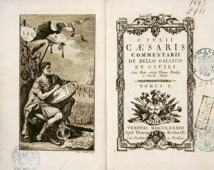 Achttiende-eeuwse editie van 'De bello Gallico'