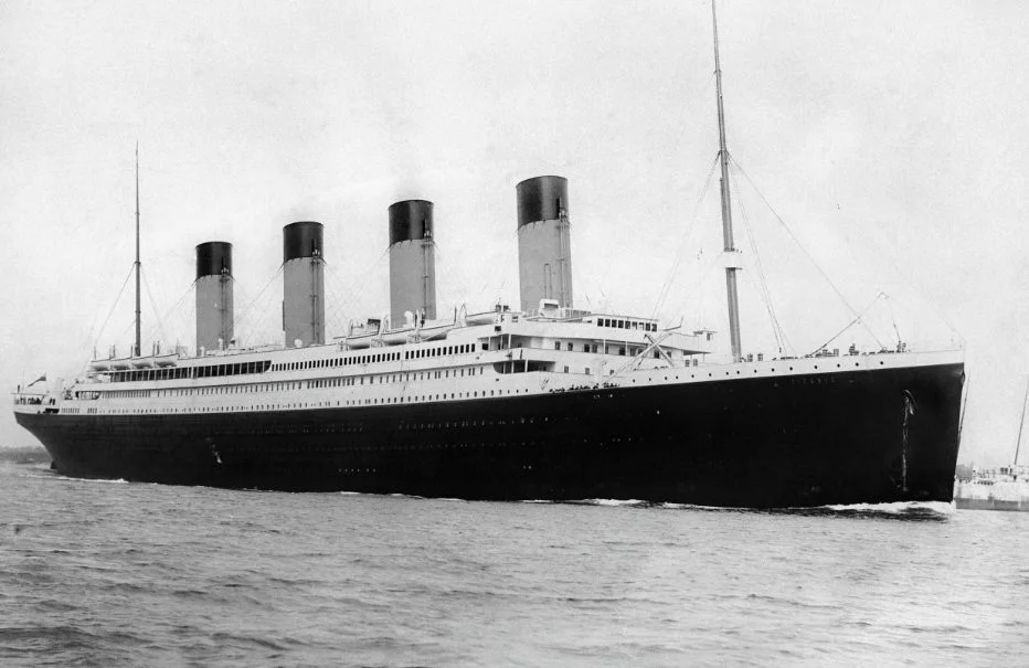 RMS Titanic in 1912 (Publiek Domein - wiki)