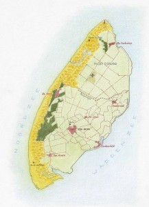 Kaart van Texel (Rolf Weijburg)