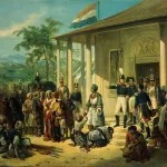 De gevangenneming van prins Diponegoro door generaal De Kock – Nicolaas Pieneman, 1830 (Rijksmusem)