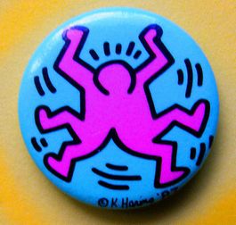 Keith Haring button