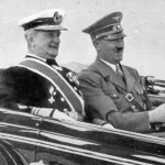 Admiraal Horthy tijdens een conferentie met Hitler