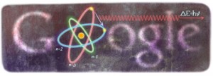 Google Doodle voor Niels Bohr
