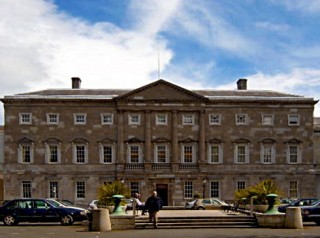 Leinster House in de Ierse hoofdstad Dublin