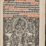 Voorpagina van de Divisiekroniek; de eerste kroniek in de landstaal, geschreven door Cornelius Aurelius