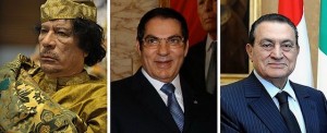 Khadaffi, Ben Ali en Mubarak - Foto: CC