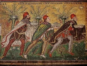 De drie wijzen uit het oosten (Sant’ Apollinare Nuovo, Ravenna)