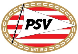 Het oude PSV-logo en andere clubemblemen