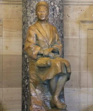 Beeld van Rosa Parks in het Capitool (Publiek domein - wiki - AOC / USCapitol)