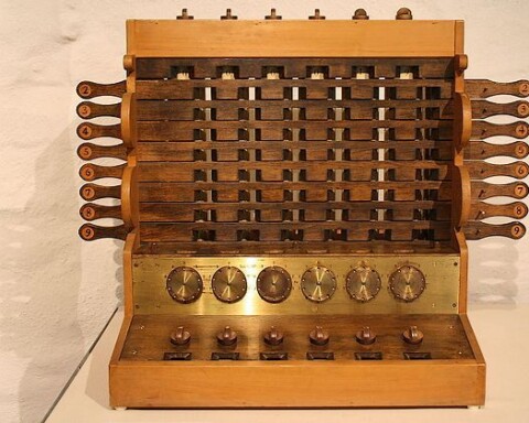 Reconstructie van de rekenmachine van Wilhelm Schickard (cc - Herbert Klaeren)