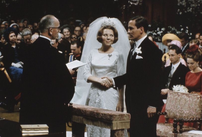 Huwelijksceremonie van Beatrix en Claus (cc - Anefo)