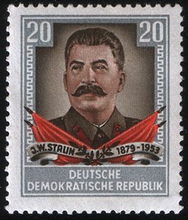 Stalin op een DDR-postzegel