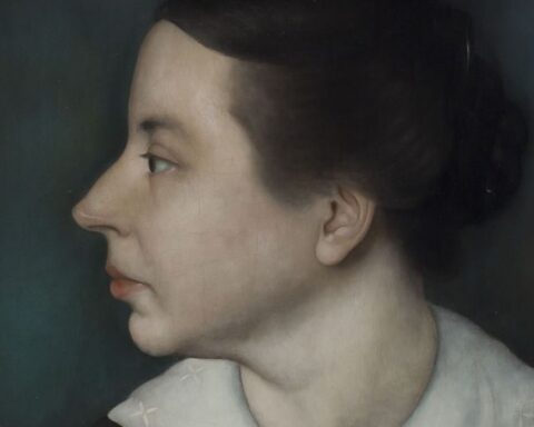 Portret van Anne Zernike, gemaakt door haar man Jan Mankes