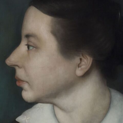 Portret van Anne Zernike, gemaakt door haar man Jan Mankes