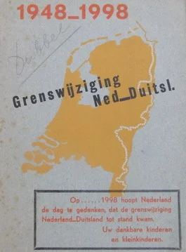Cover van brochure 1948-1998, in 1948 uitgegeven door het Nederlandsch Comité voor Gebiedsuitbreiding