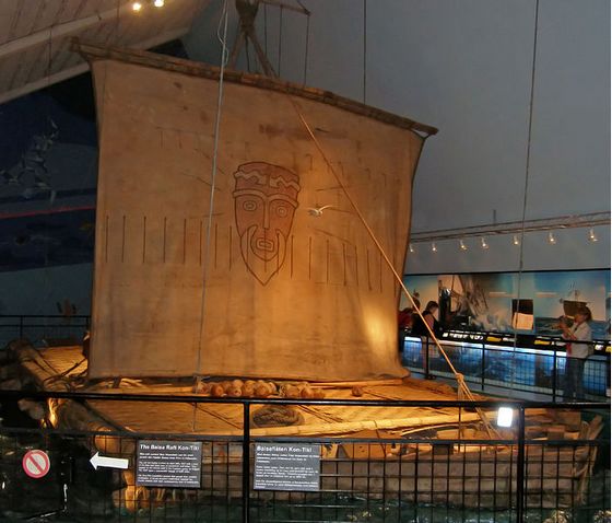 De Kon-Tiki in een museum in Oslo – Foto: CC