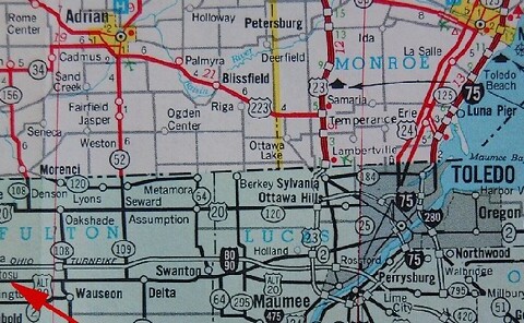 Beatosu en Goblu op een Amerikaanse kaart – Afb: michigan.gov