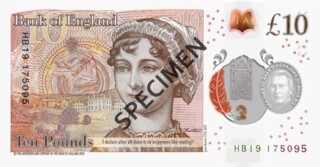 Jane Austen ten pound