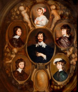 Constantijn Huygens en zijn vijf kinderen, geschilderd door Adriaen Hanneman